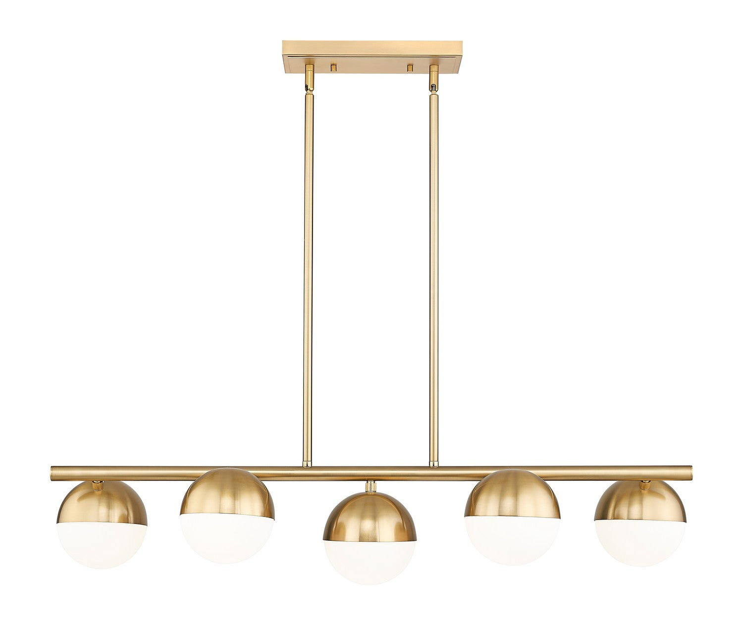 Z-Lite - 7517-5L-MGLD - Five Light Linear Chandelier - Realm Sphere - Modern Gold