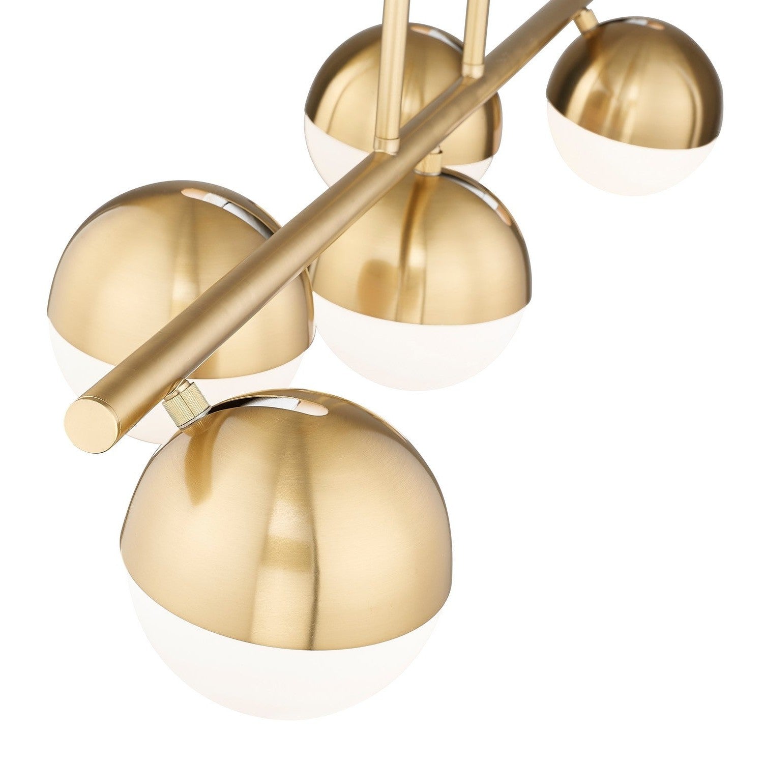 Z-Lite - 7517-5L-MGLD - Five Light Linear Chandelier - Realm Sphere - Modern Gold