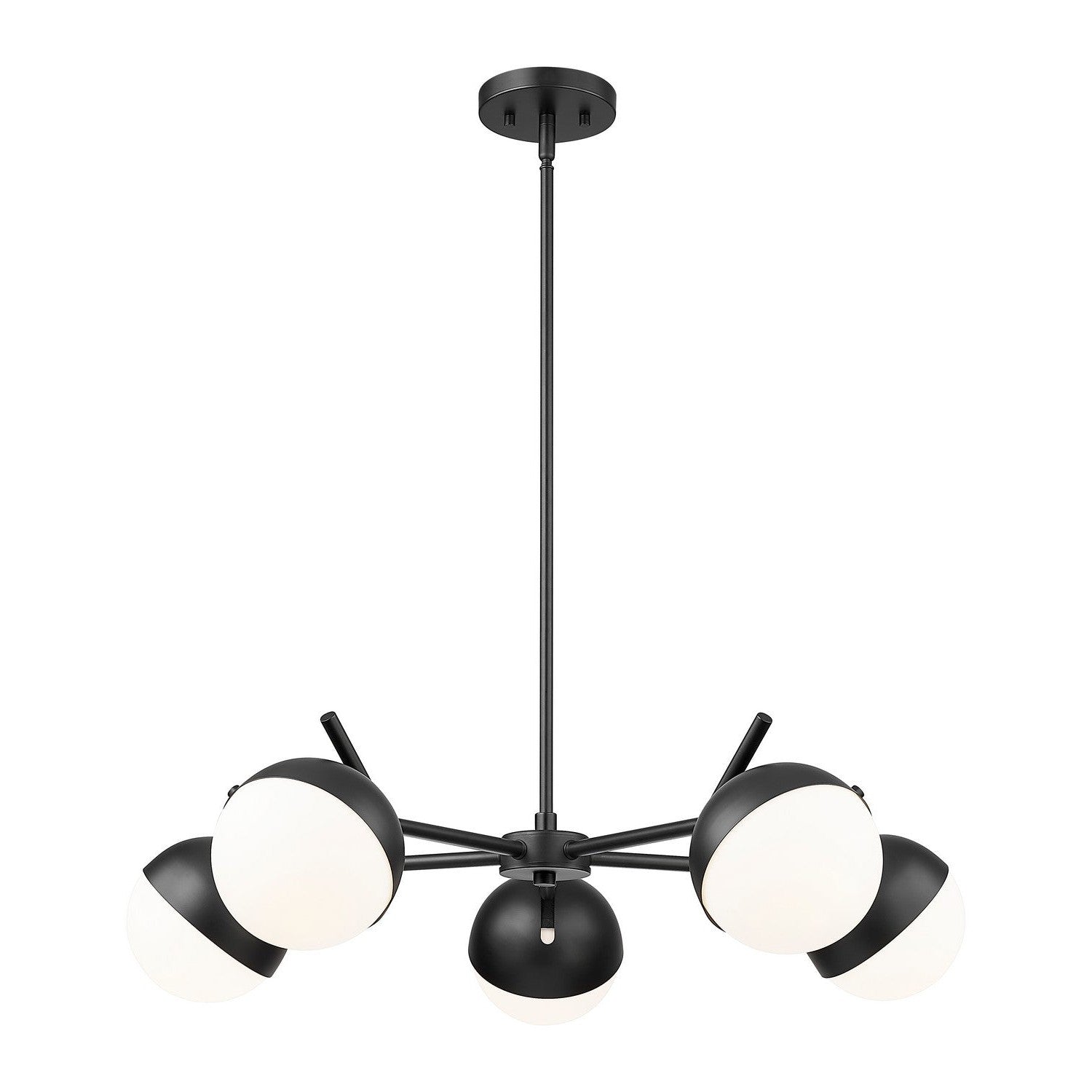 Z-Lite - 7517-5MB - Five Light Chandelier - Realm Sphere - Matte Black