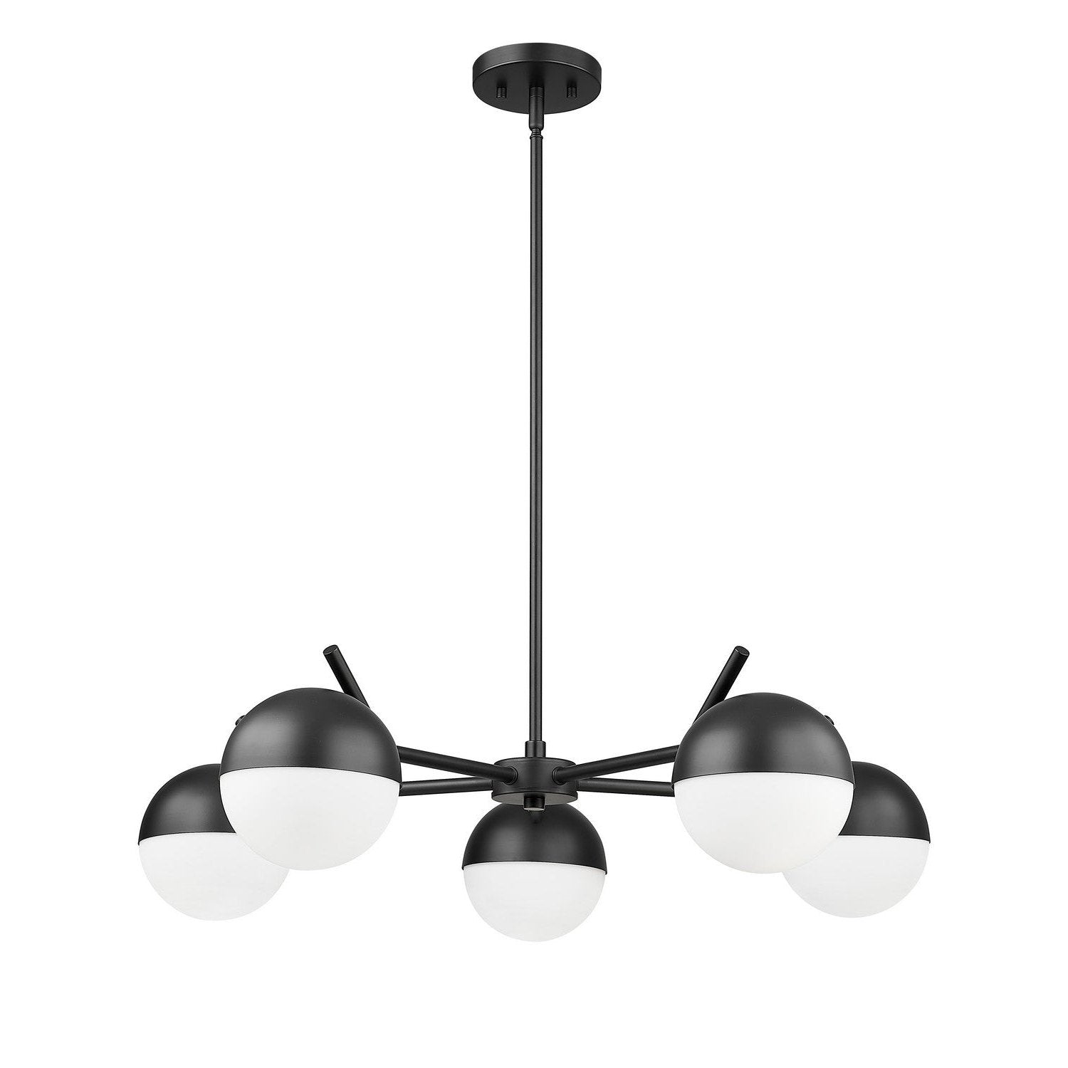 Z-Lite - 7517-5MB - Five Light Chandelier - Realm Sphere - Matte Black
