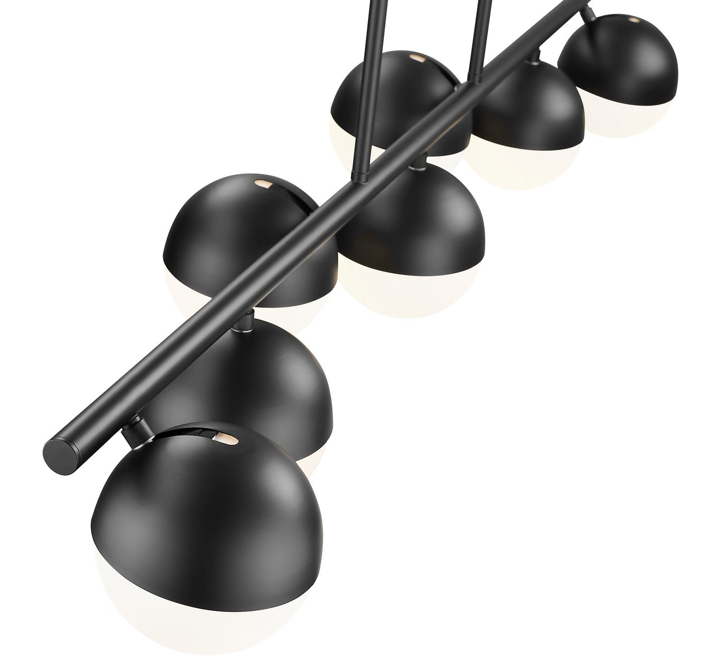 Z-Lite - 7517-7L-MB - Seven Light Linear Chandelier - Realm Sphere - Matte Black