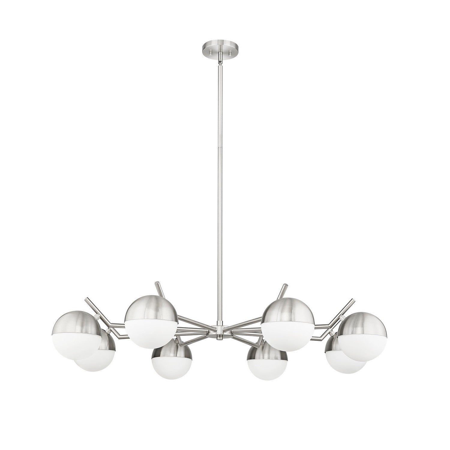 Z-Lite - 7517-8BN - Eight Light Chandelier - Realm Sphere - Brushed Nickel