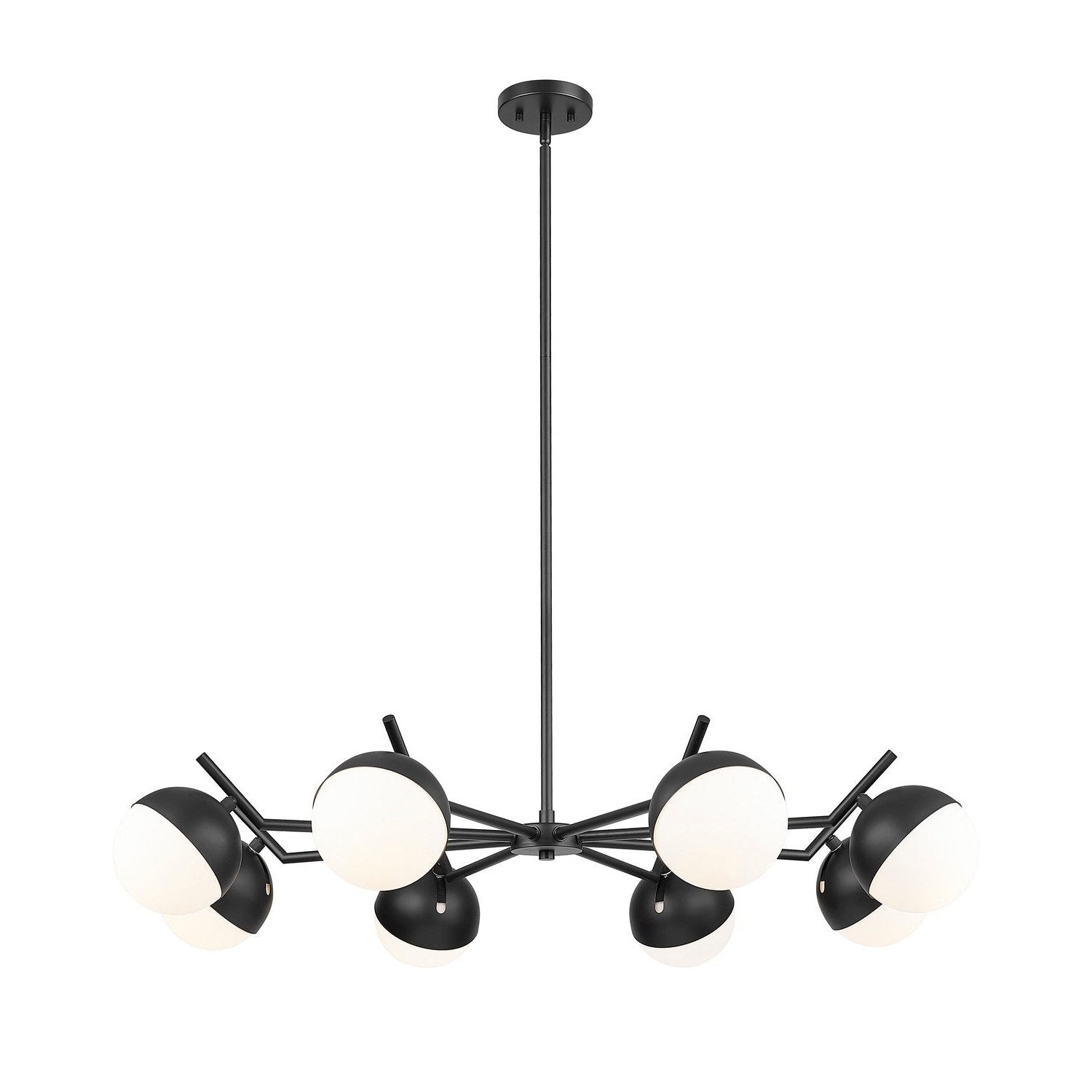 Z-Lite - 7517-8MB - Eight Light Chandelier - Realm Sphere - Matte Black