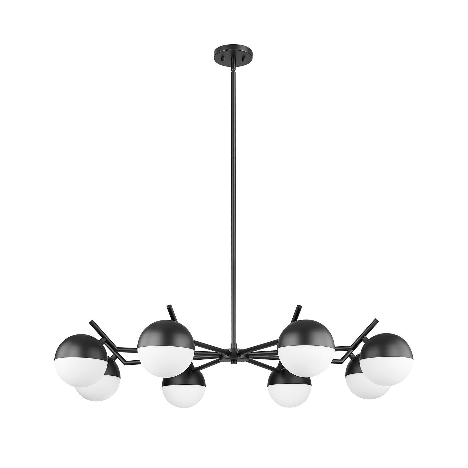Z-Lite - 7517-8MB - Eight Light Chandelier - Realm Sphere - Matte Black