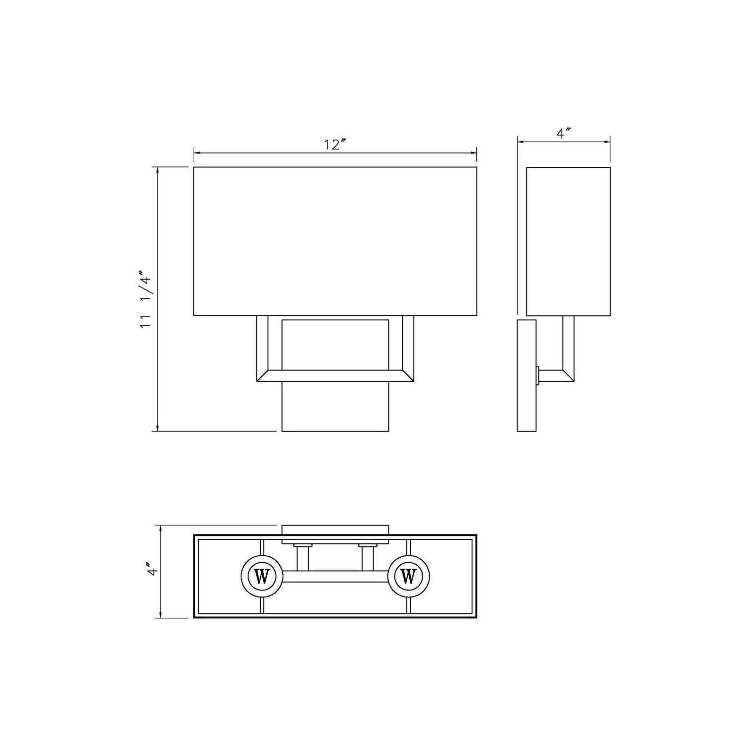 Z-Lite - 815-2S-OBR - Two Light Wall Sconce - Saxon - Olde Brass