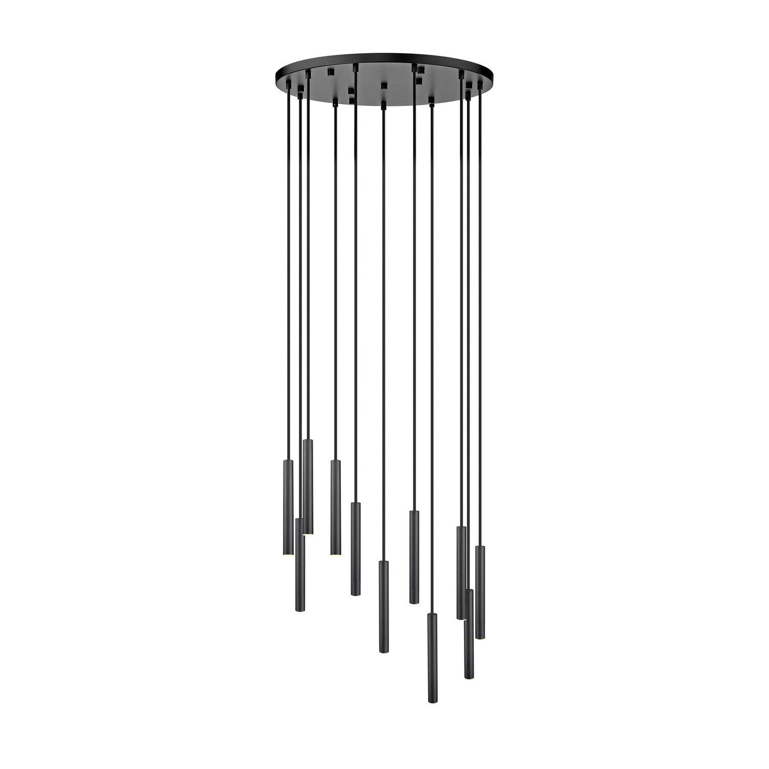 Z-Lite - 919MP12-11R-MB-LED - LED Chandelier - Forest - Matte Black