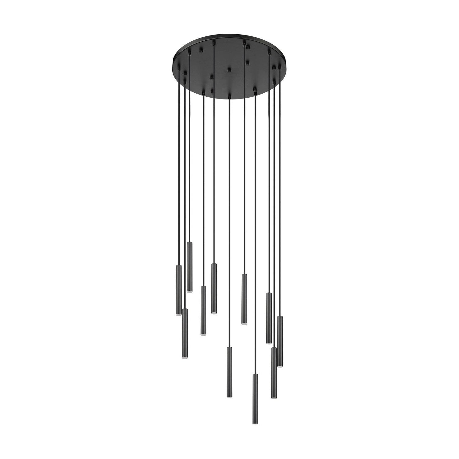 Z-Lite - 919MP12-11R-MB-LED - LED Chandelier - Forest - Matte Black