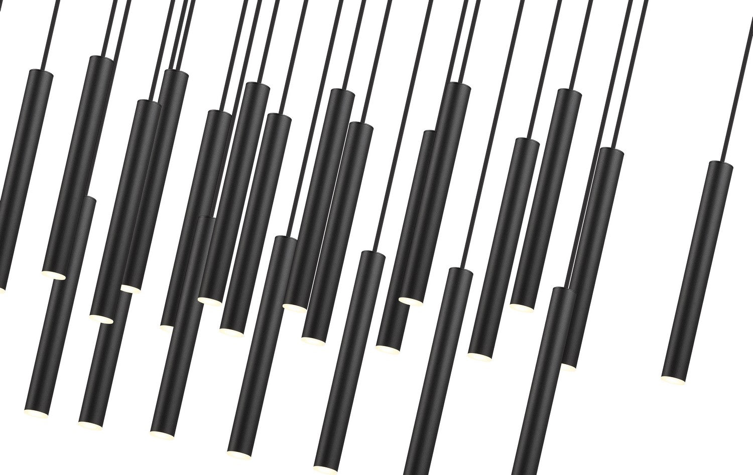 Z-Lite - 919MP12-23L-MB-LED - LED Linear Chandelier - Forest - Matte Black