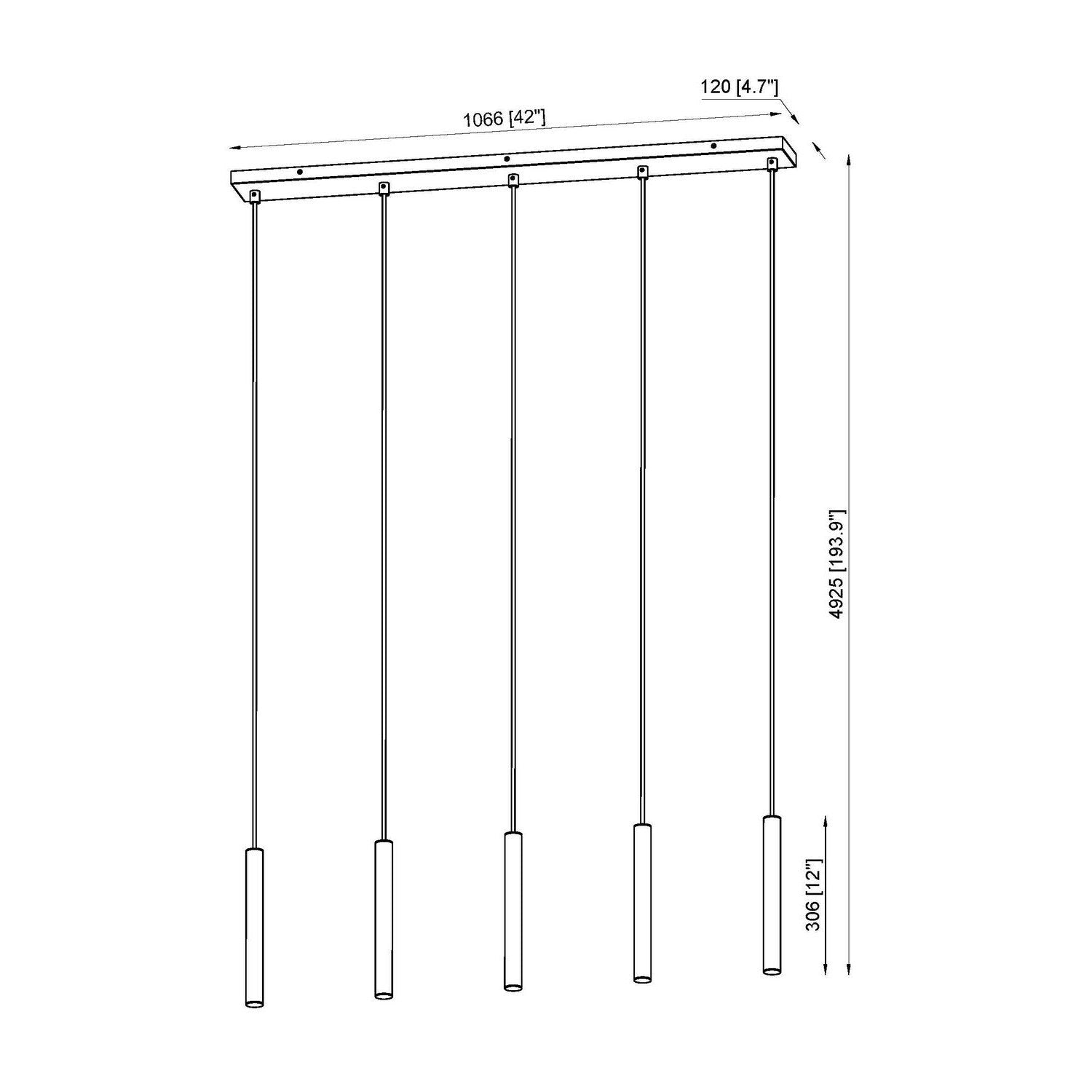 Z-Lite - 919MP12-5L-BN-LED - LED Linear Chandelier - Forest - Brushed Nickel