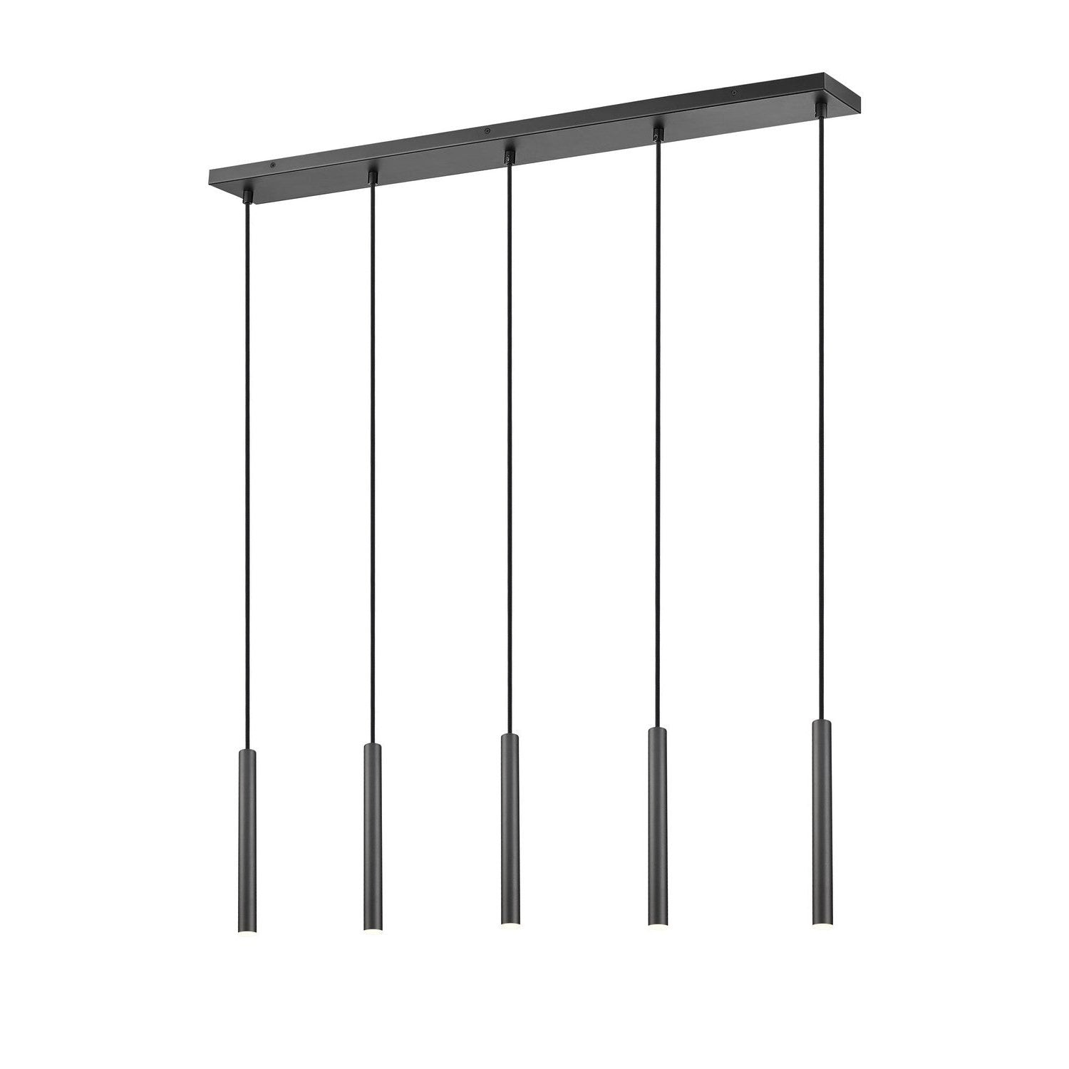 Z-Lite - 919MP12-5L-MB-LED - LED Linear Chandelier - Forest - Matte Black
