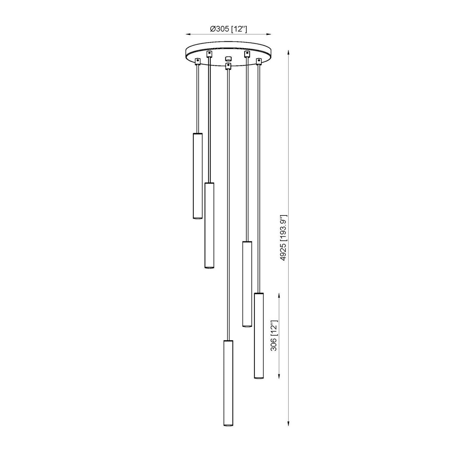 Z-Lite - 919MP12-5R-BN-LED - LED Chandelier - Forest - Brushed Nickel