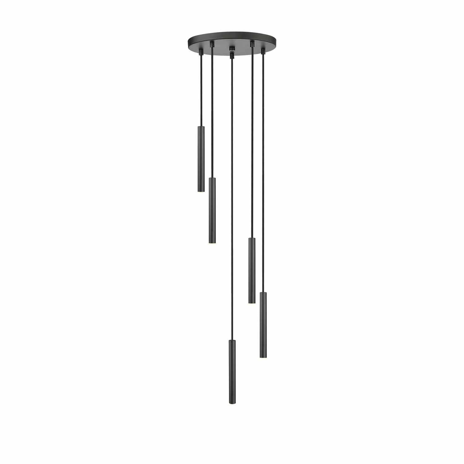 Z-Lite - 919MP12-5R-MB-LED - LED Chandelier - Forest - Matte Black