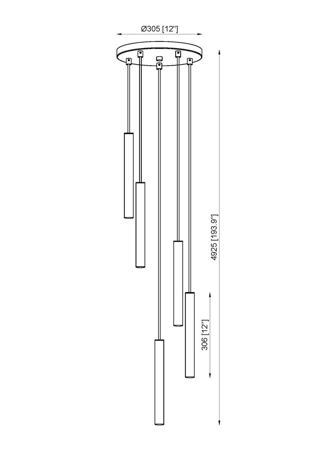 Z-Lite - 919MP12-5R-MB-LED - LED Chandelier - Forest - Matte Black