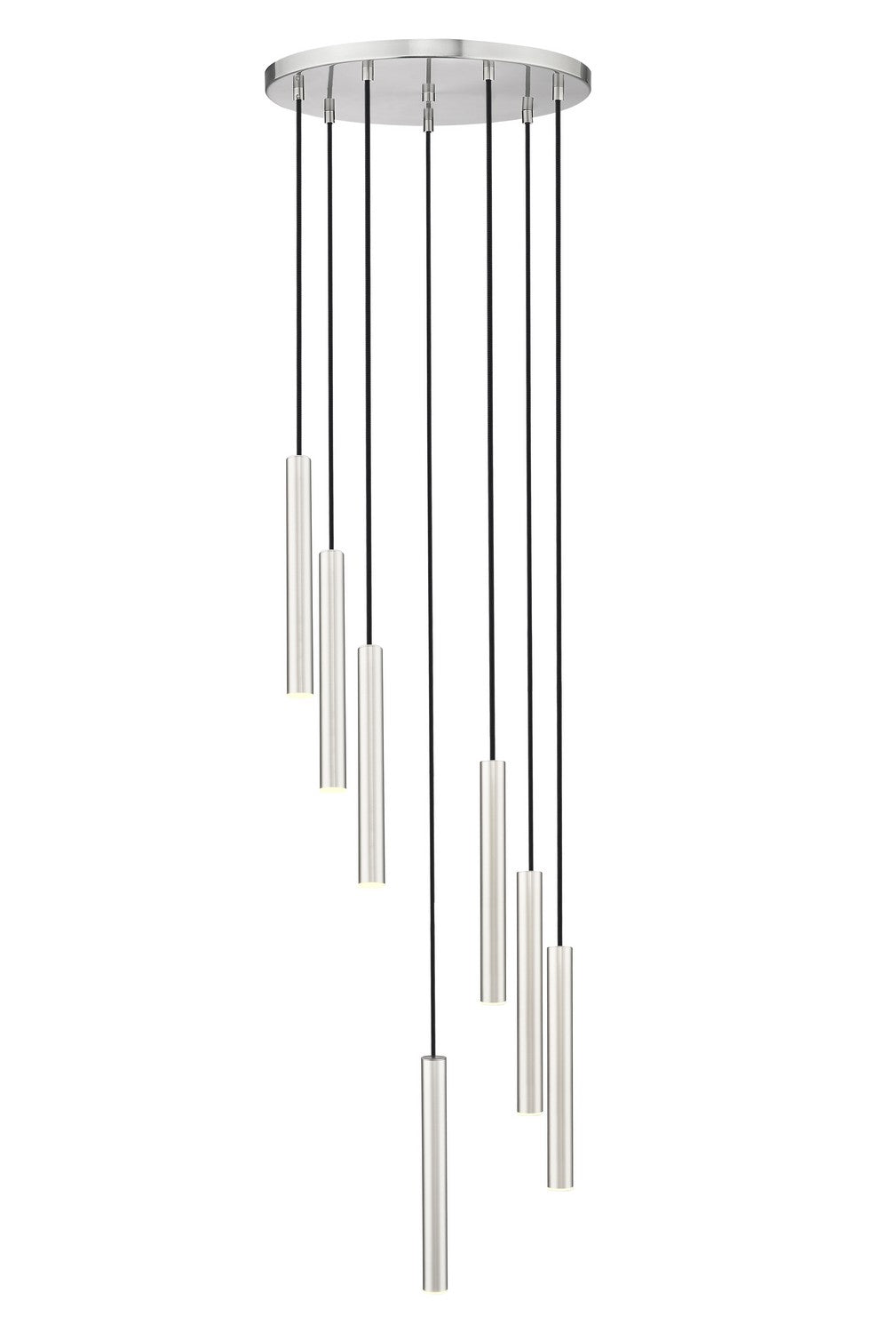 Z-Lite - 919MP12-7R-BN-LED - LED Chandelier - Forest - Brushed Nickel