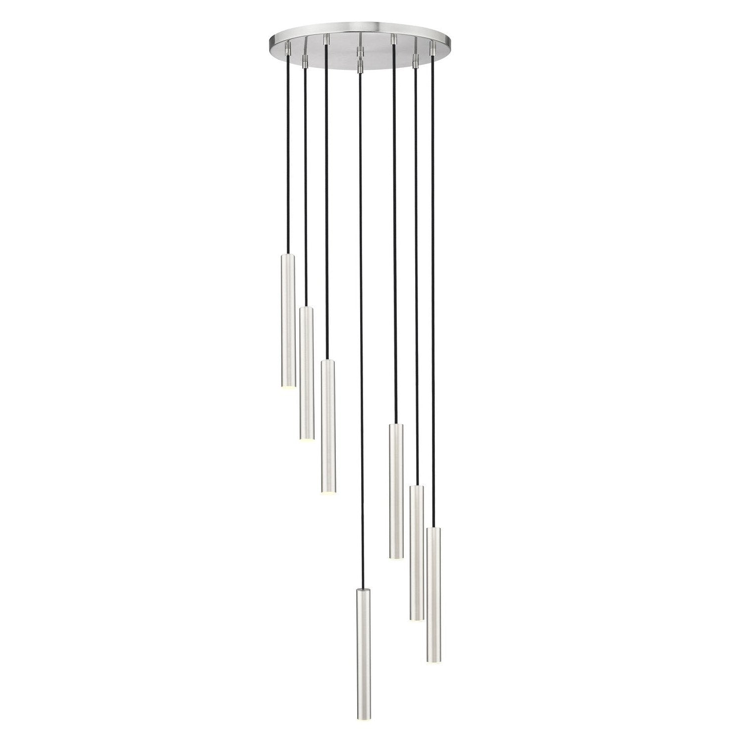 Z-Lite - 919MP12-7R-BN-LED - LED Chandelier - Forest - Brushed Nickel