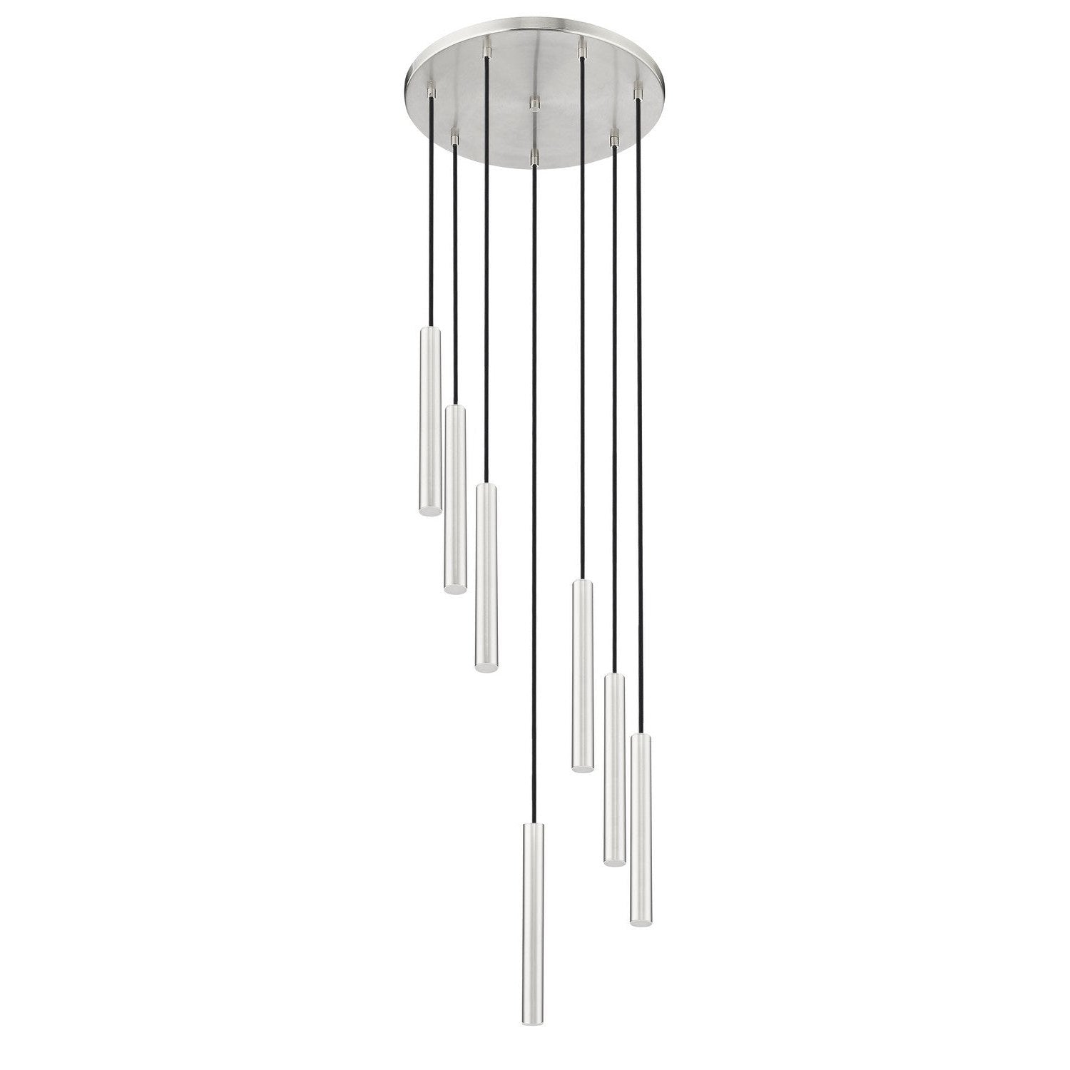 Z-Lite - 919MP12-7R-BN-LED - LED Chandelier - Forest - Brushed Nickel