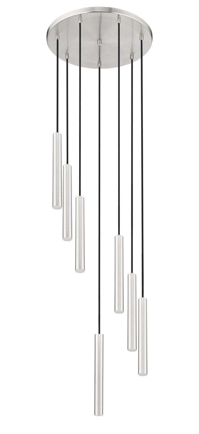 Z-Lite - 919MP12-7R-BN-LED - LED Chandelier - Forest - Brushed Nickel
