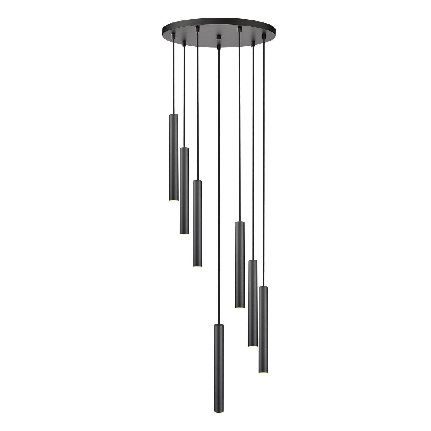 Z-Lite - 919MP12-7R-MB-LED - LED Chandelier - Forest - Matte Black