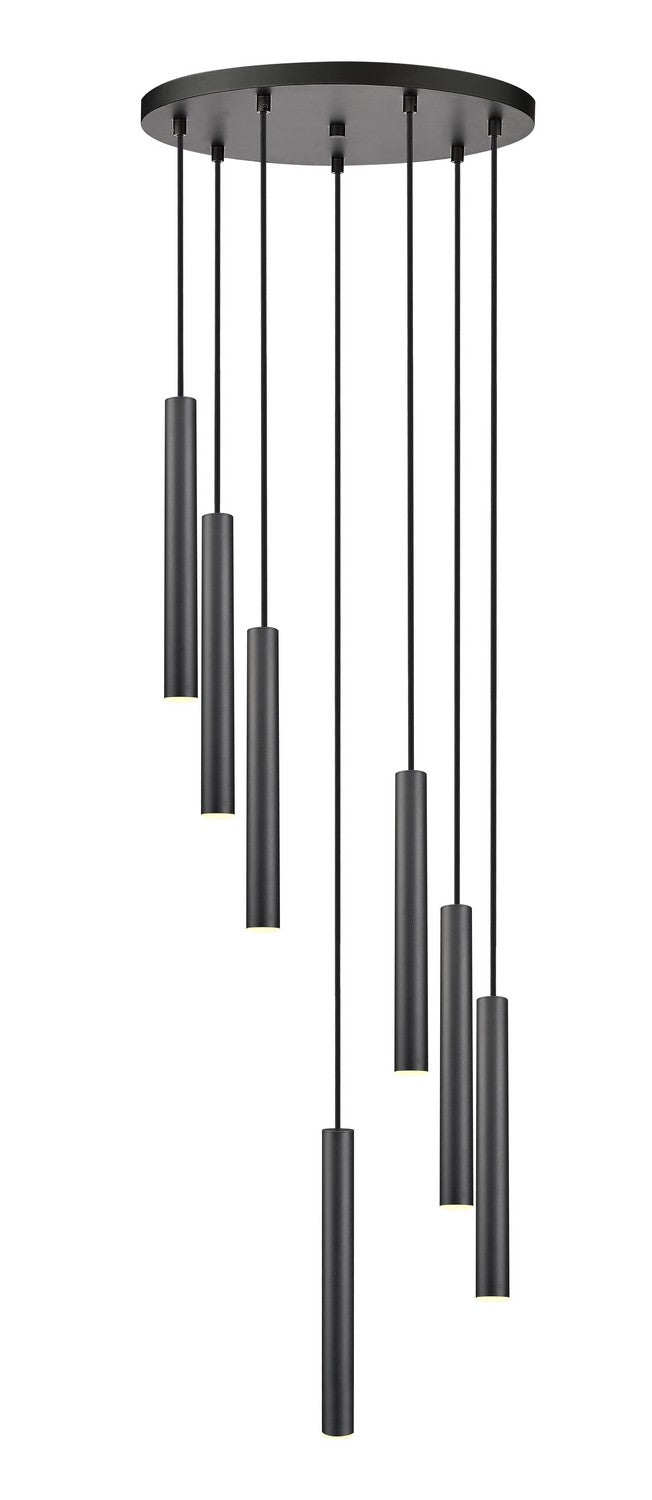 Z-Lite - 919MP12-7R-MB-LED - LED Chandelier - Forest - Matte Black
