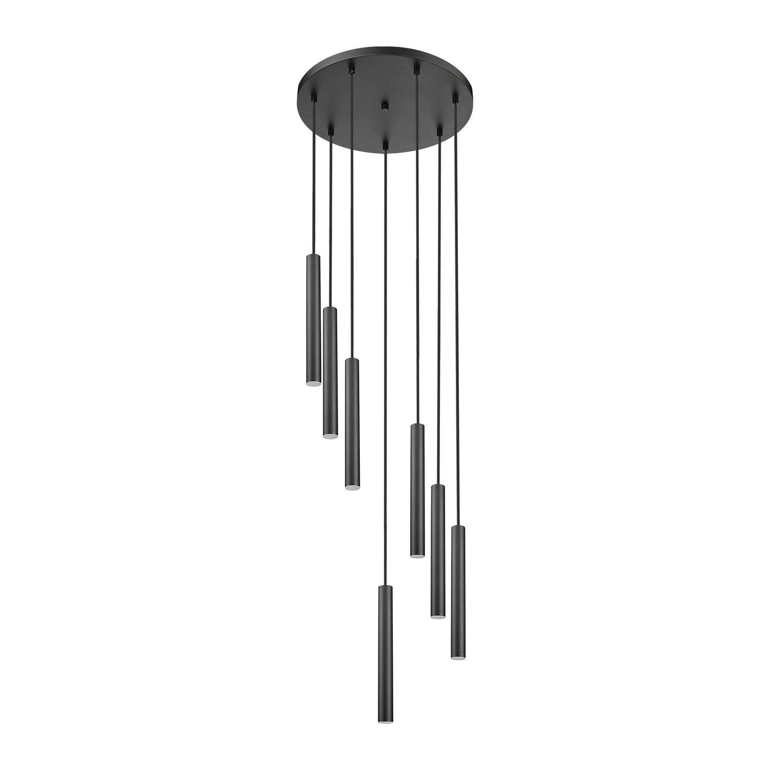 Z-Lite - 919MP12-7R-MB-LED - LED Chandelier - Forest - Matte Black