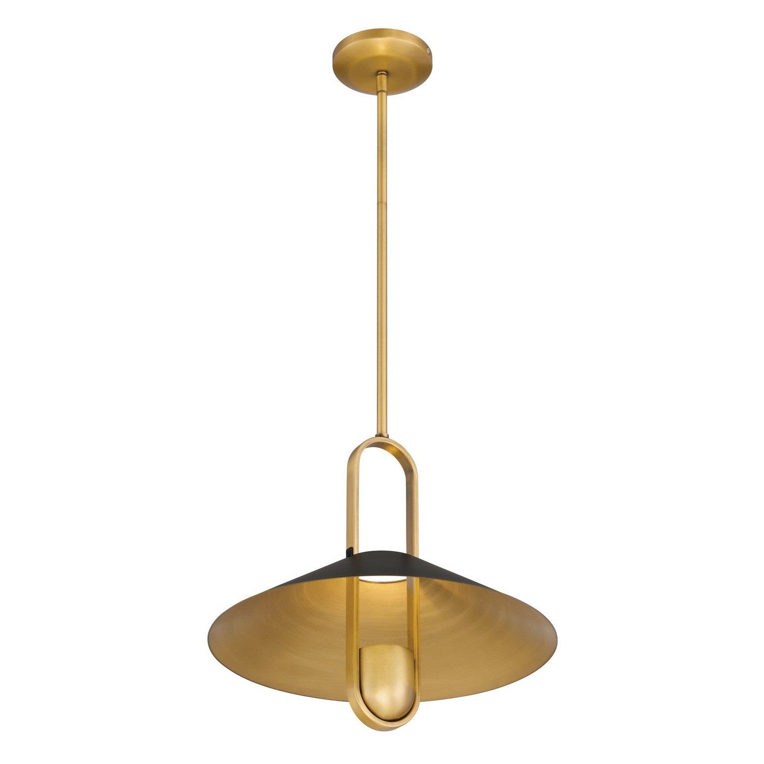 Minka-Lavery - 151-876 - One Light Pendant - Goldenridge - Matte Black
