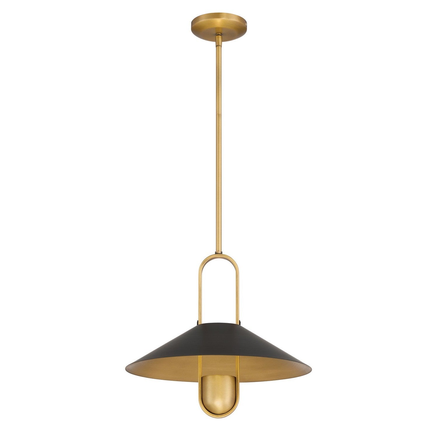 Minka-Lavery - 151-876 - One Light Pendant - Goldenridge - Matte Black