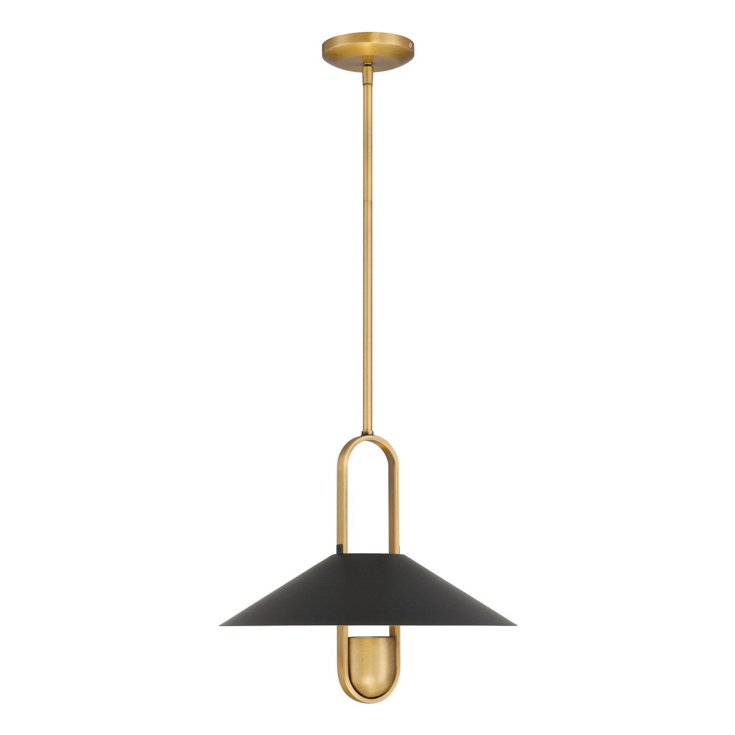 Minka-Lavery - 151-876 - One Light Pendant - Goldenridge - Matte Black