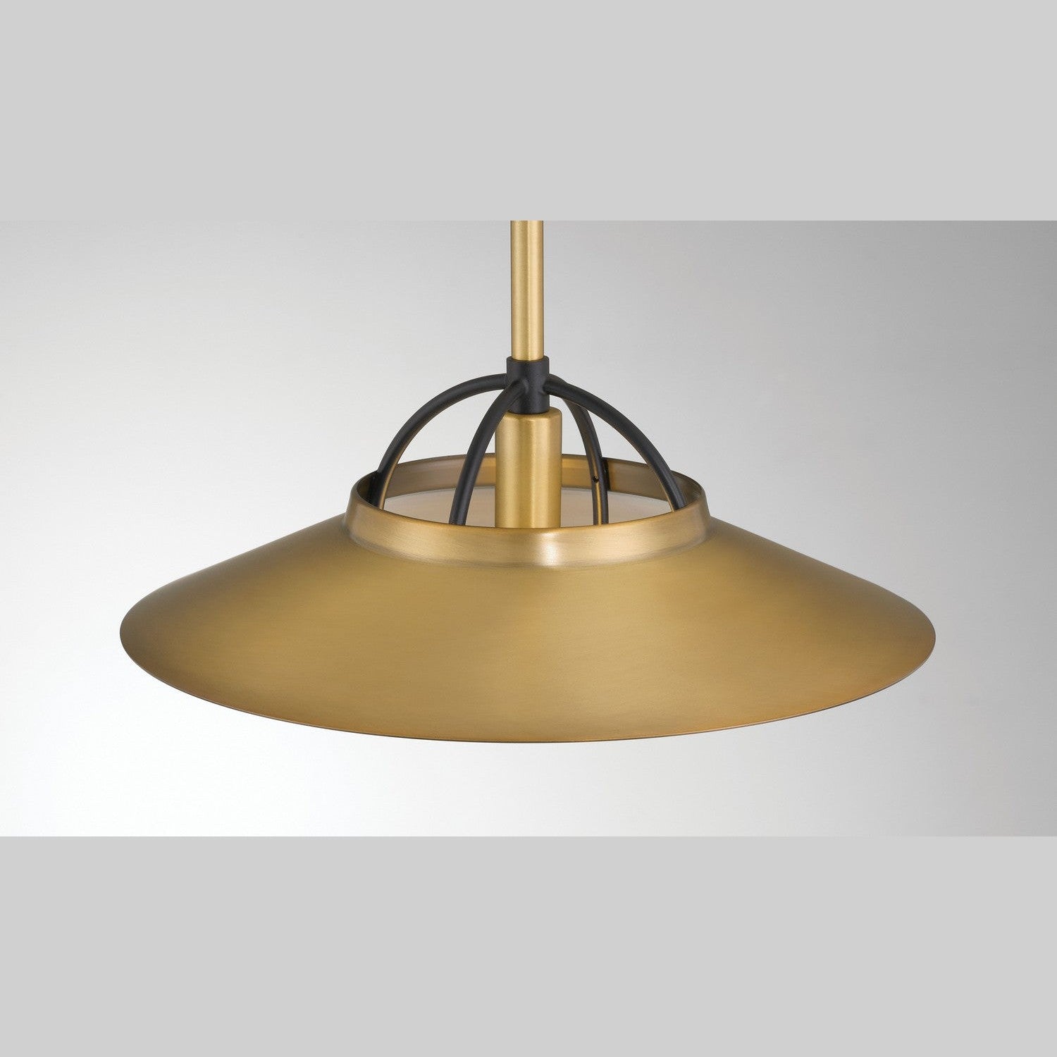 Minka-Lavery - 154-876 - One Light Pendant - Newburie - Legacy Brass & Dark Matte Blac