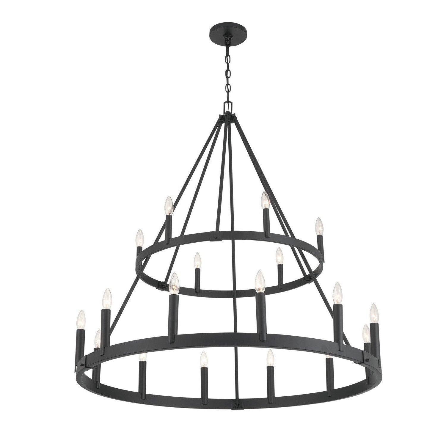 Minka-Lavery - 1717-66A - 18 Light Chandelier - Dutton - Coal