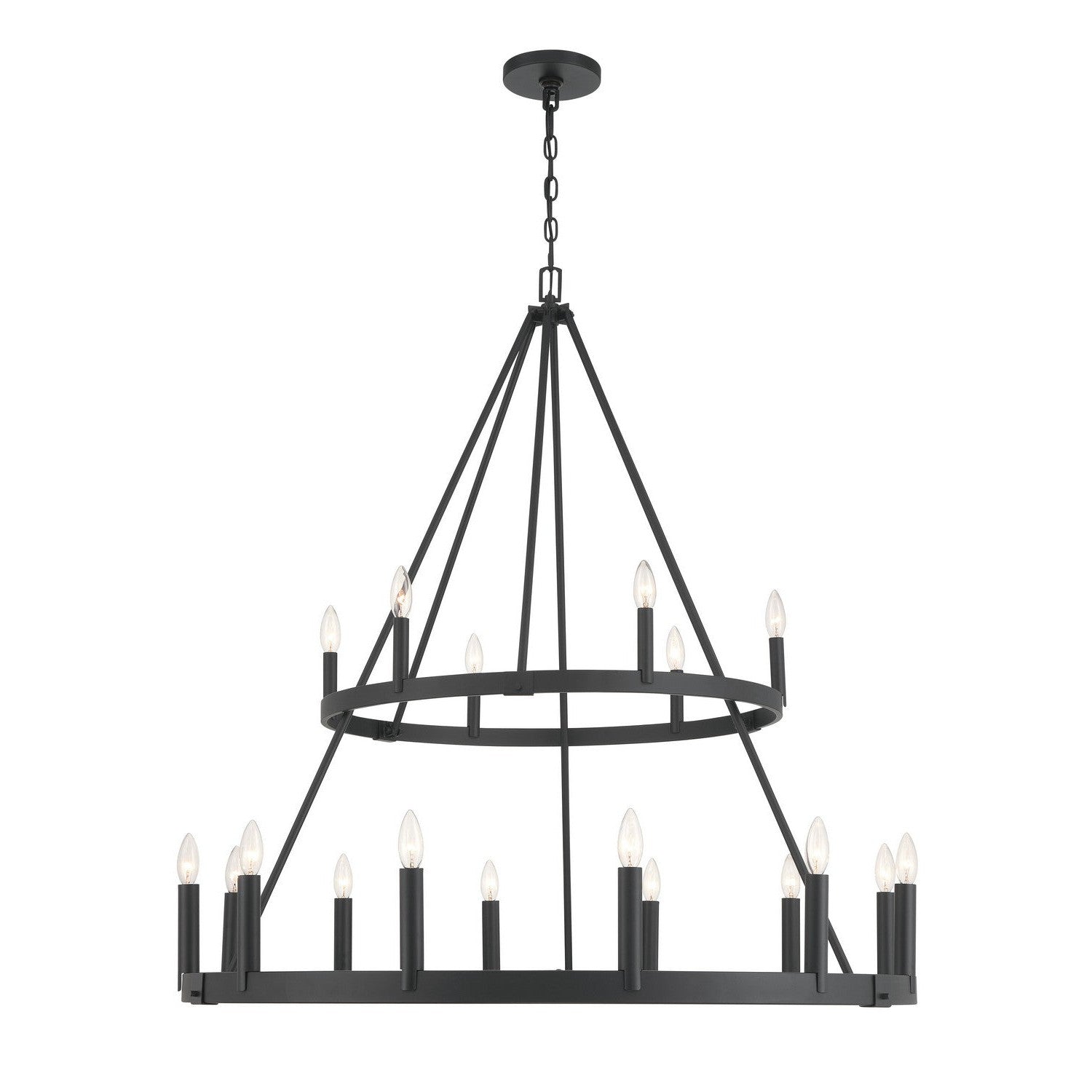 Minka-Lavery - 1717-66A - 18 Light Chandelier - Dutton - Coal