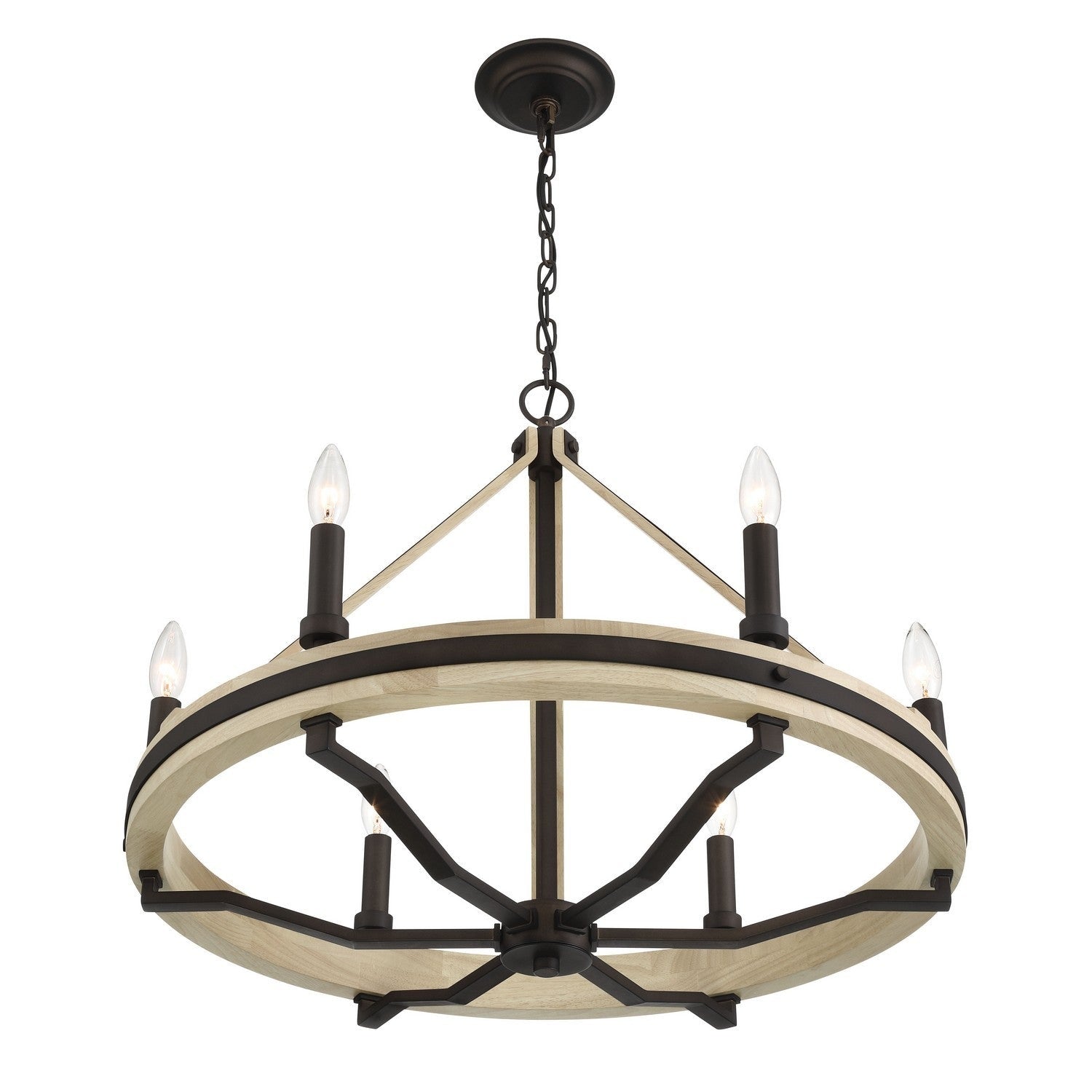 Minka-Lavery - 2626-860 - Six Light Chandelier - Sonoma - Dark Bronze