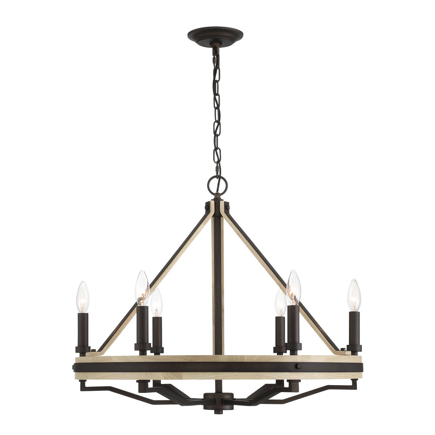 Minka-Lavery - 2626-860 - Six Light Chandelier - Sonoma - Dark Bronze