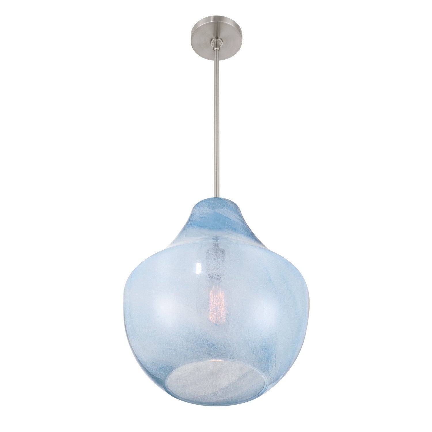 Minka-Lavery - 293-84 - One Light Pendant - Pacific - Brushed Nickel