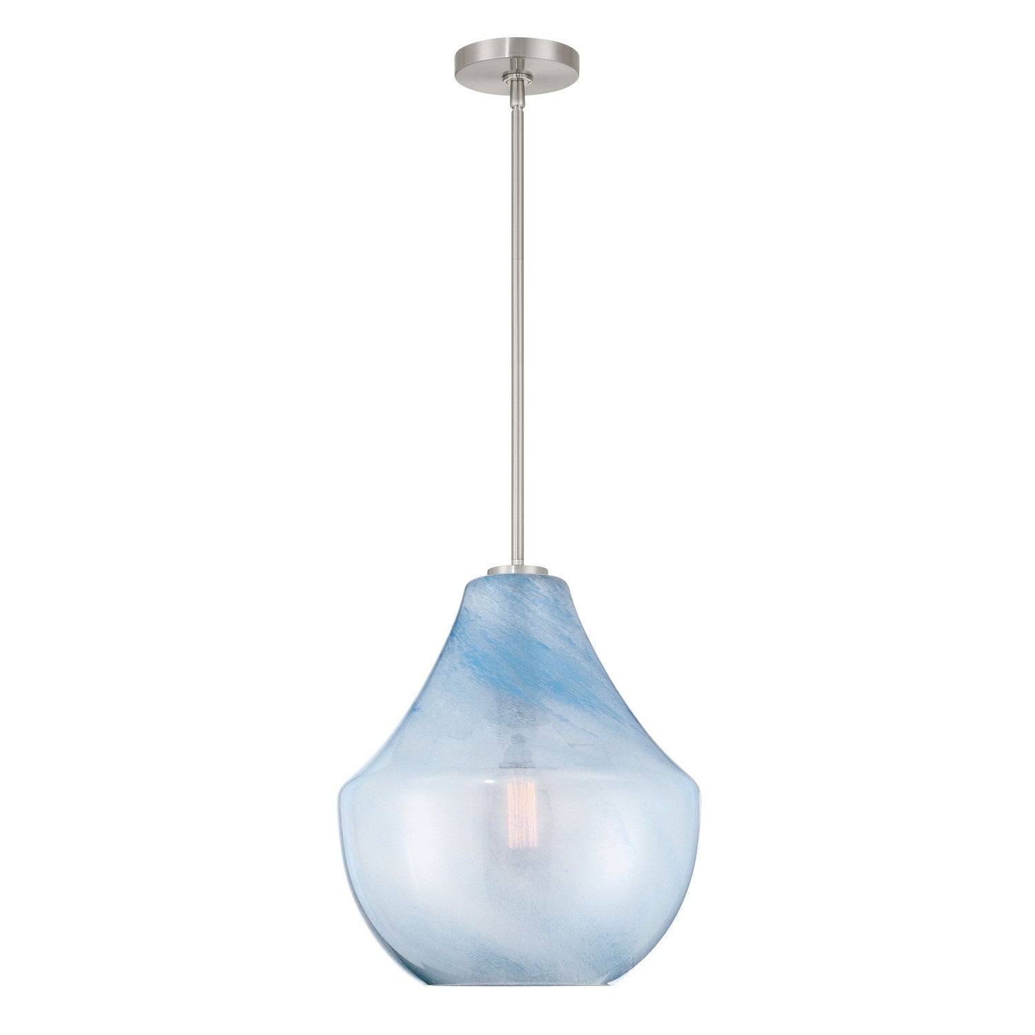 Minka-Lavery - 293-84 - One Light Pendant - Pacific - Brushed Nickel