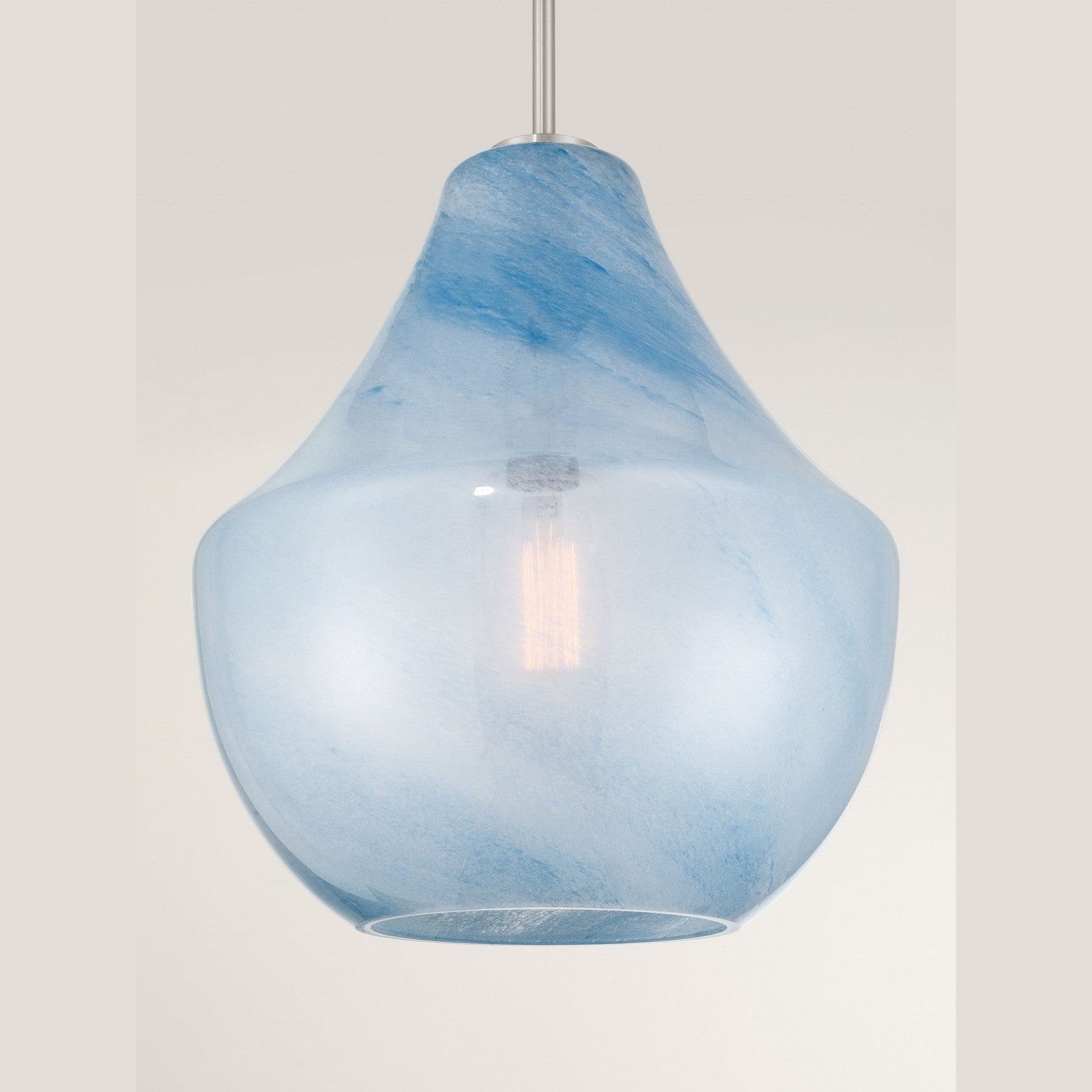 Minka-Lavery - 293-84 - One Light Pendant - Pacific - Brushed Nickel