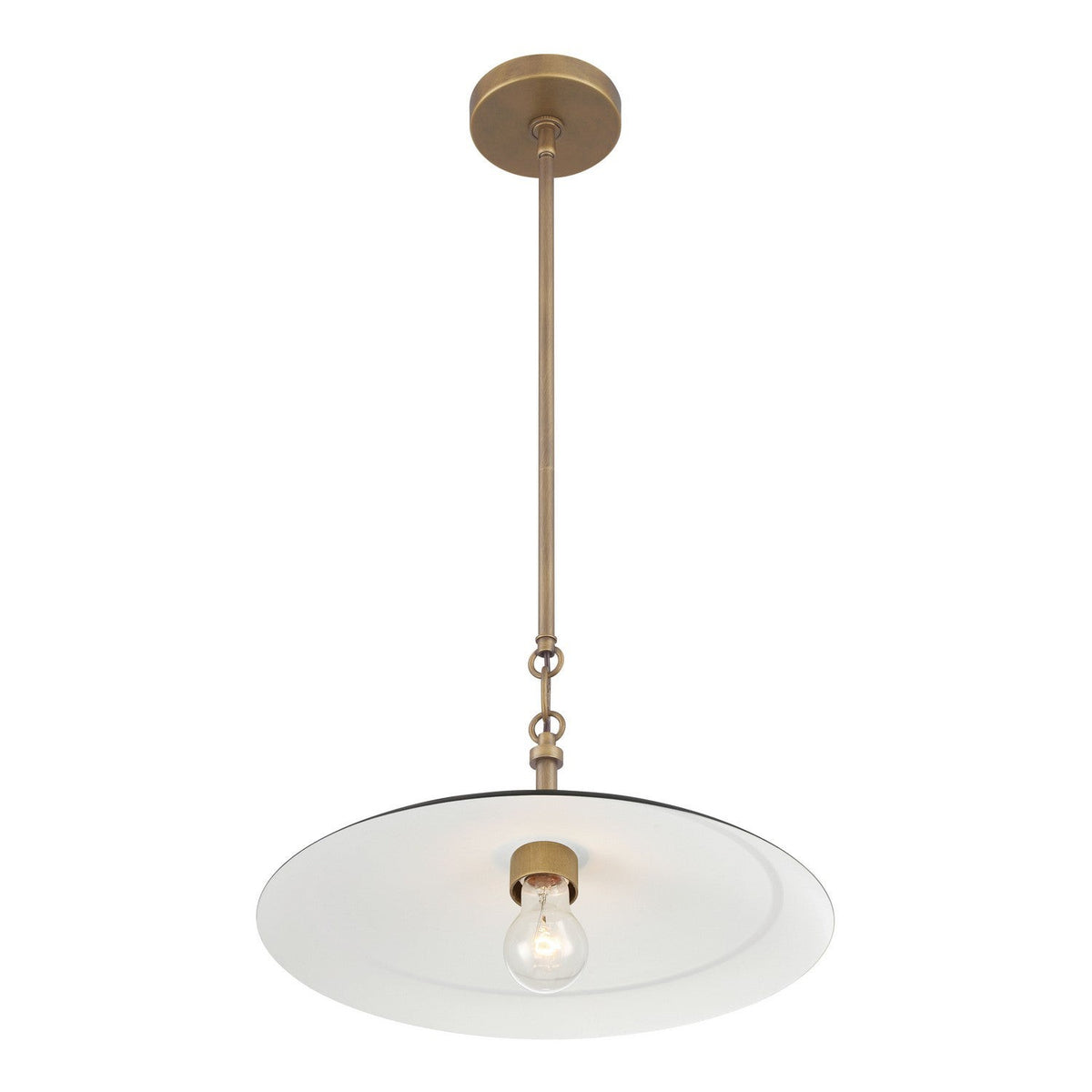 Minka-Lavery - 296-858 - One Light Pendant - York - Natural Brass