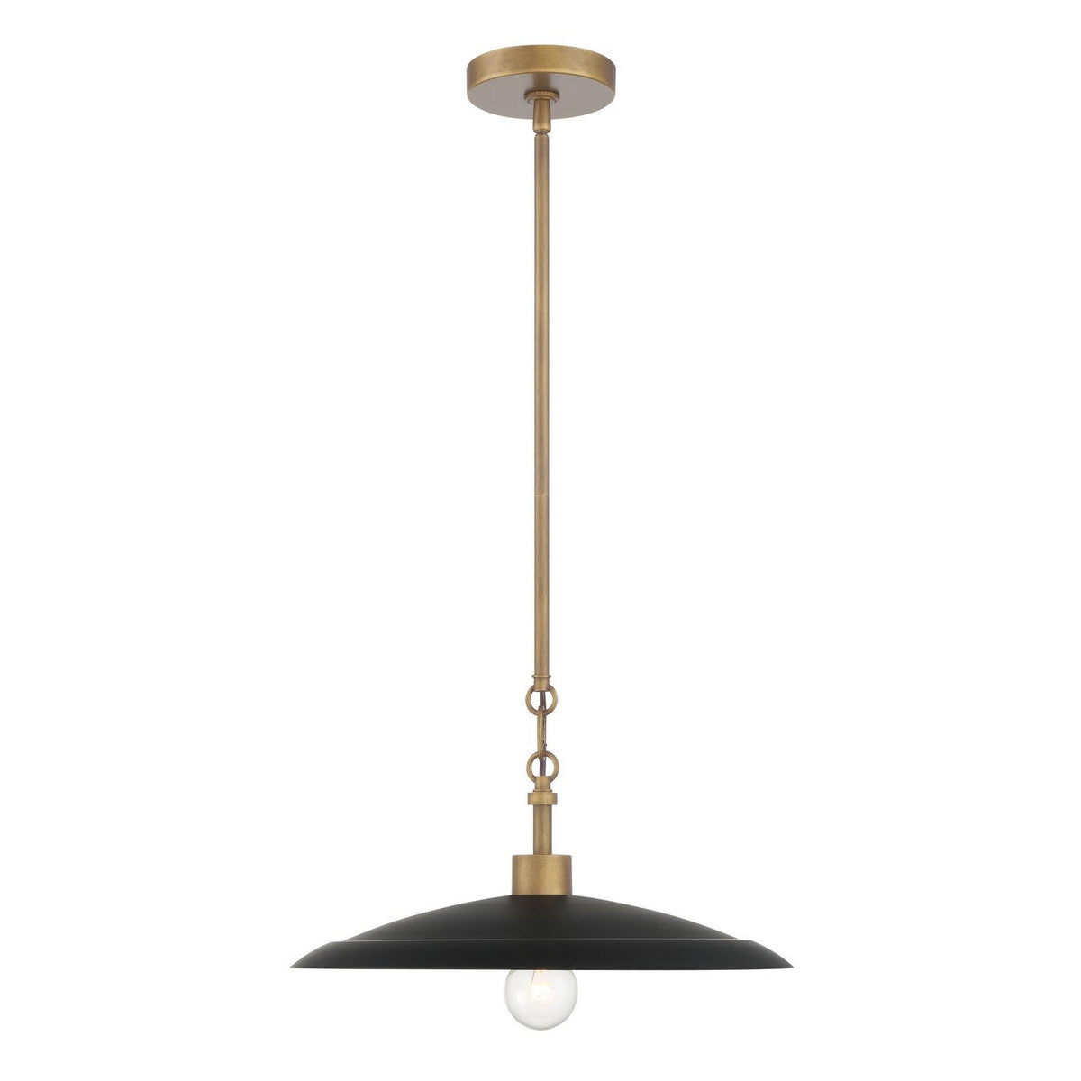Minka-Lavery - 296-858 - One Light Pendant - York - Natural Brass