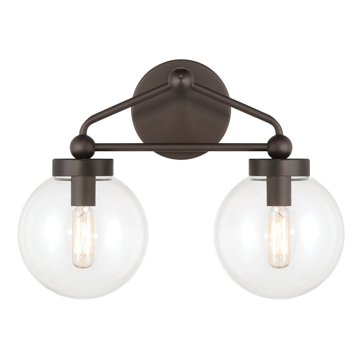 Minka-Lavery - 2972-860 - Two Light Vanity - Stella - Dark Bronze