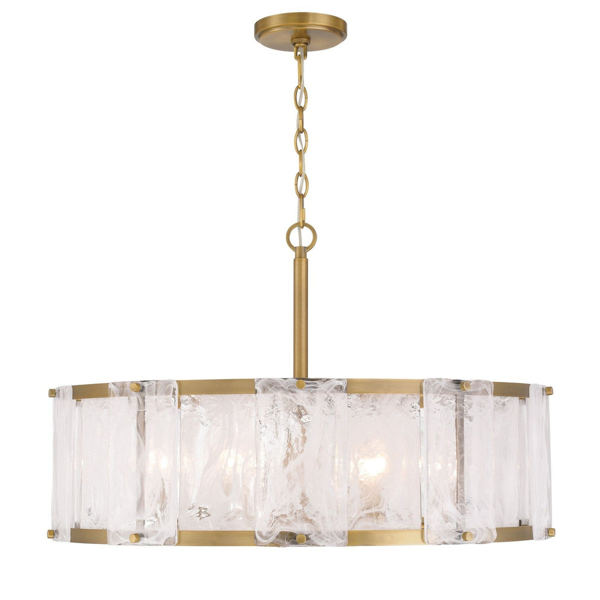 Minka-Lavery - 3636-732 - Six Light Pendant - Veil - Legacy Brass