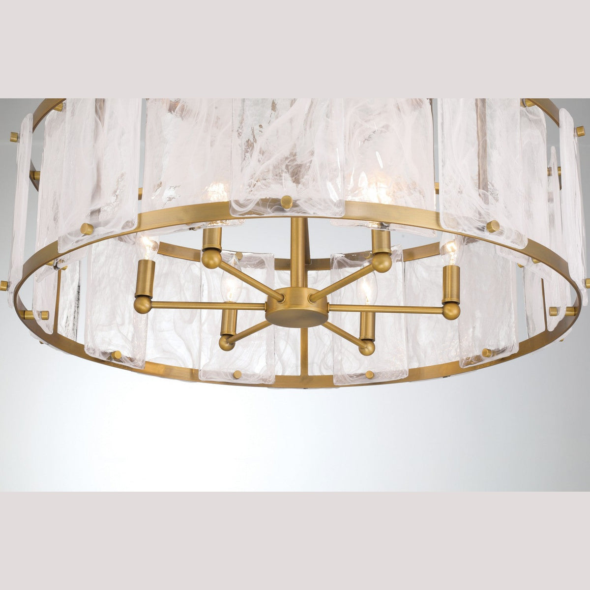 Minka-Lavery - 3636-732 - Six Light Pendant - Veil - Legacy Brass