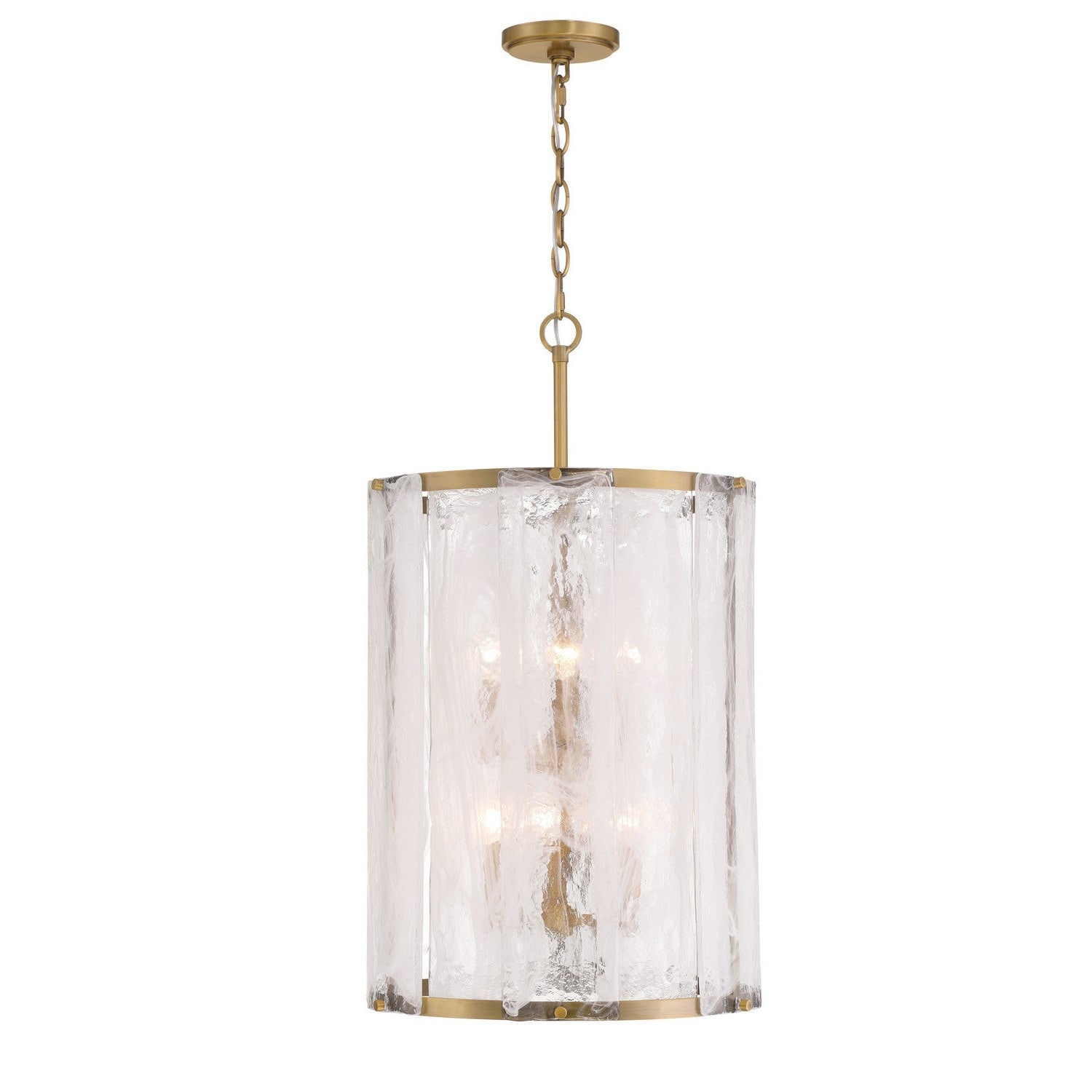 Minka-Lavery - 3637-732 - Six Light Pendant - Veil - Legacy Brass