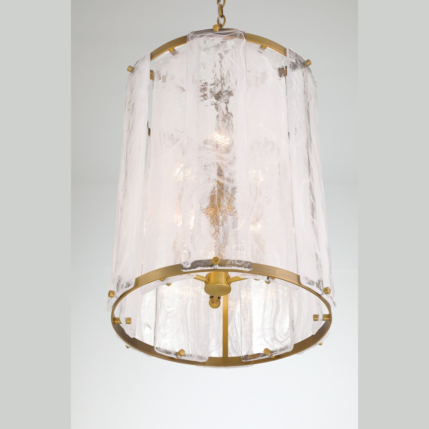 Minka-Lavery - 3637-732 - Six Light Pendant - Veil - Legacy Brass
