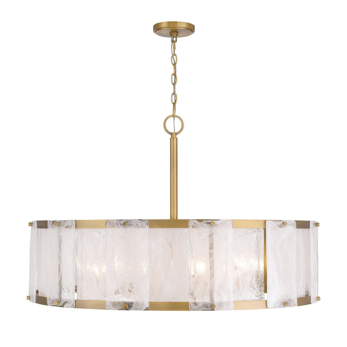 Minka-Lavery - 3638-732 - Ten Light Pendant - Veil - Legacy Brass