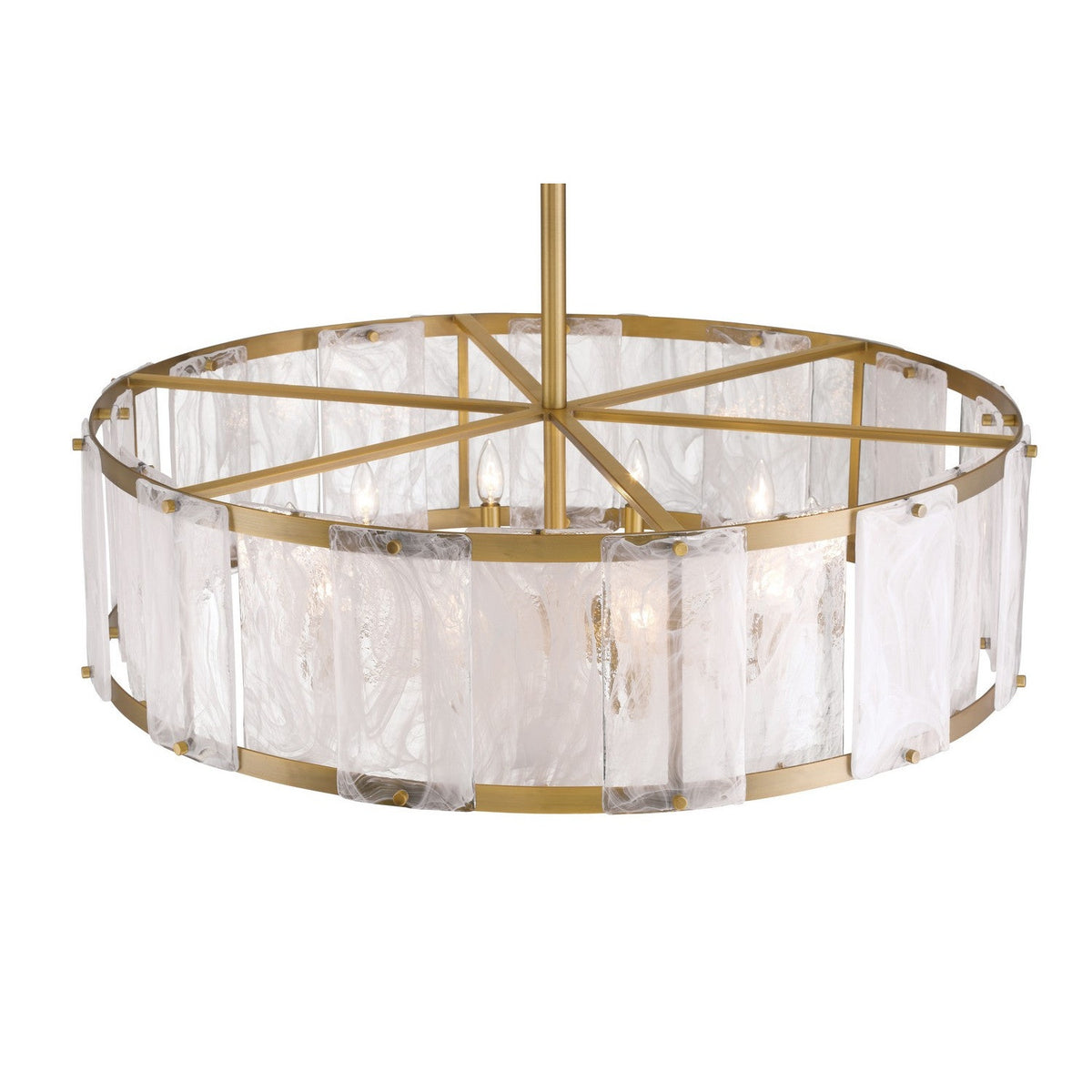 Minka-Lavery - 3638-732 - Ten Light Pendant - Veil - Legacy Brass