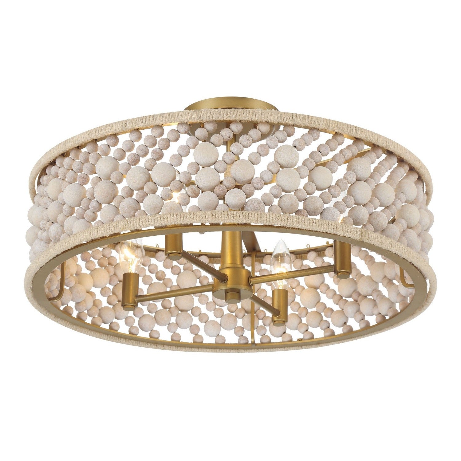 Minka-Lavery - 3645-870 - Four Light Semi Flush Mount - Horsmore - Legacy Brass (Painted)