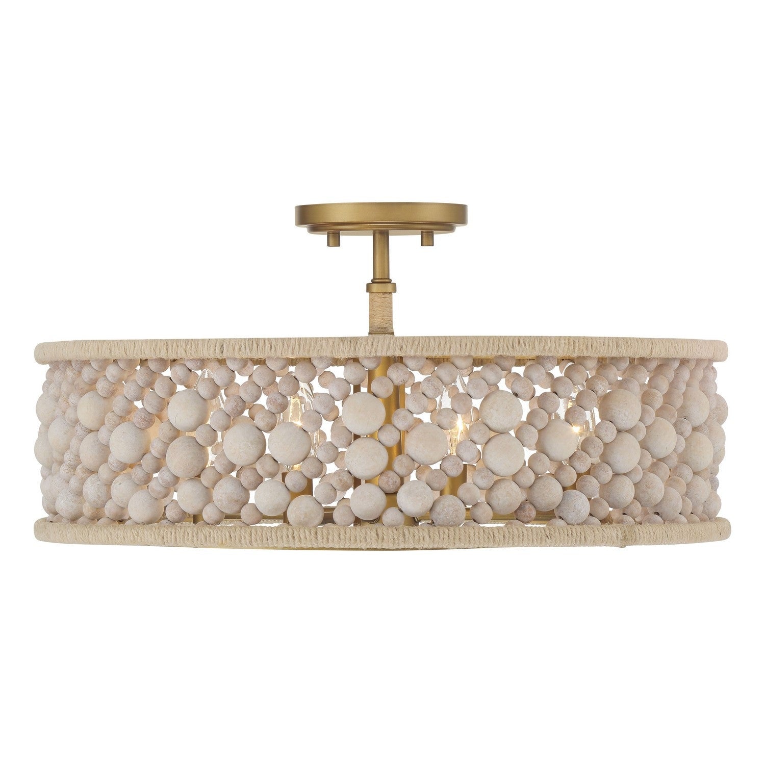 Minka-Lavery - 3645-870 - Four Light Semi Flush Mount - Horsmore - Legacy Brass (Painted)