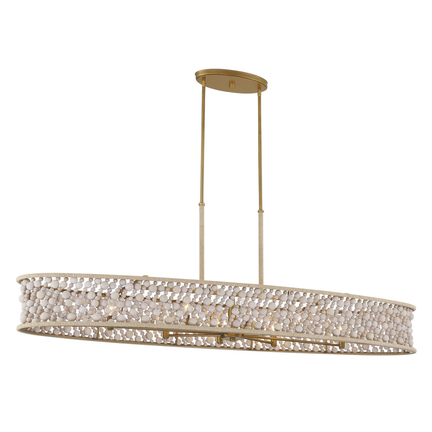 Minka-Lavery - 3647-870 - Eight Light Island Pendant - Horsmore - Legacy Brass (Painted)