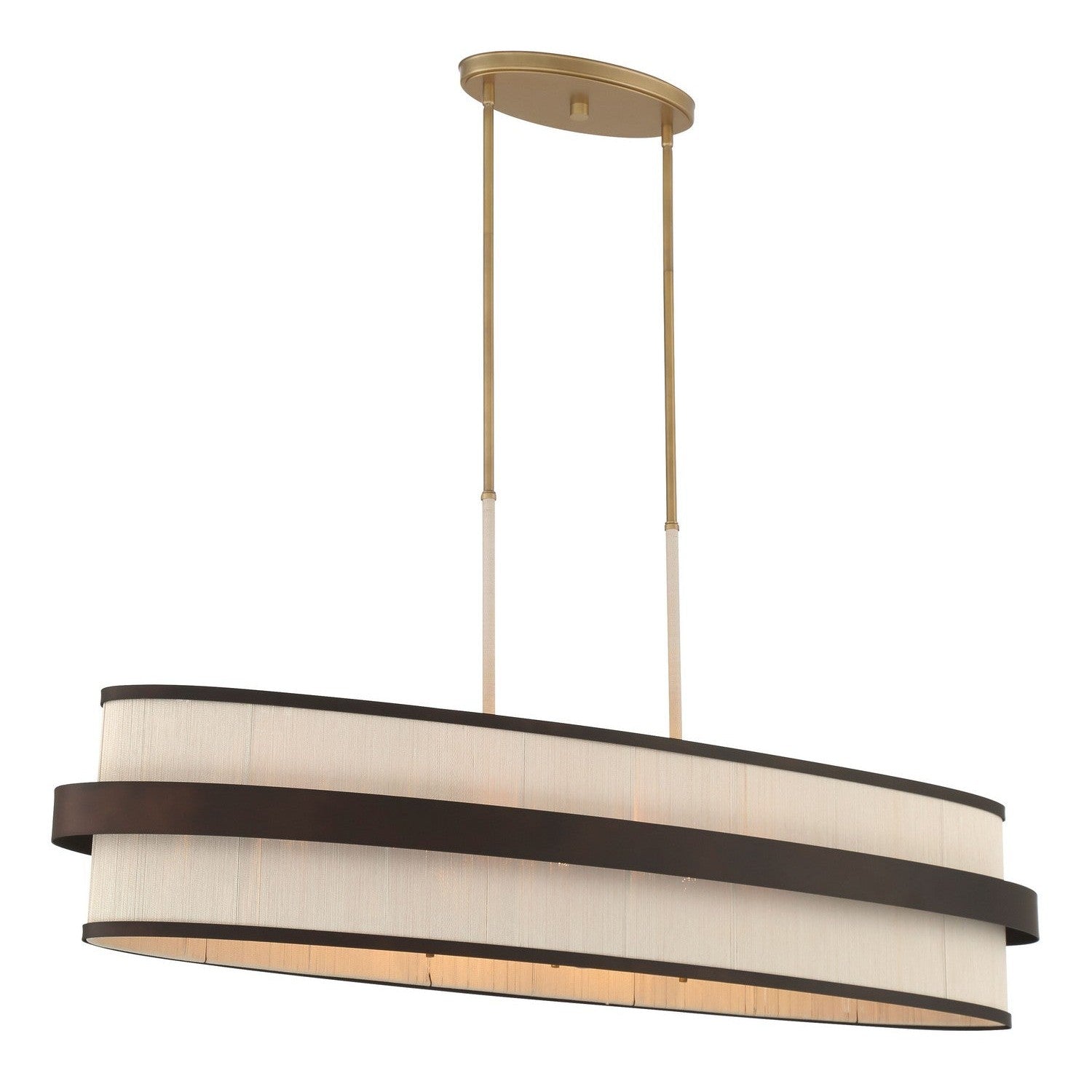 Minka-Lavery - 3687-886 - Eight Light Island Pendant - Harbor Wrap - Legacy Brass (Painted) & Dark