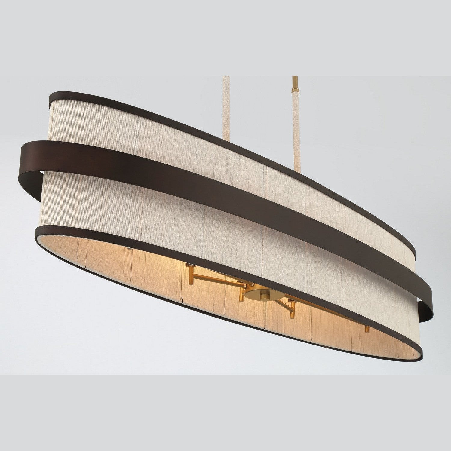 Minka-Lavery - 3687-886 - Eight Light Island Pendant - Harbor Wrap - Legacy Brass (Painted) & Dark