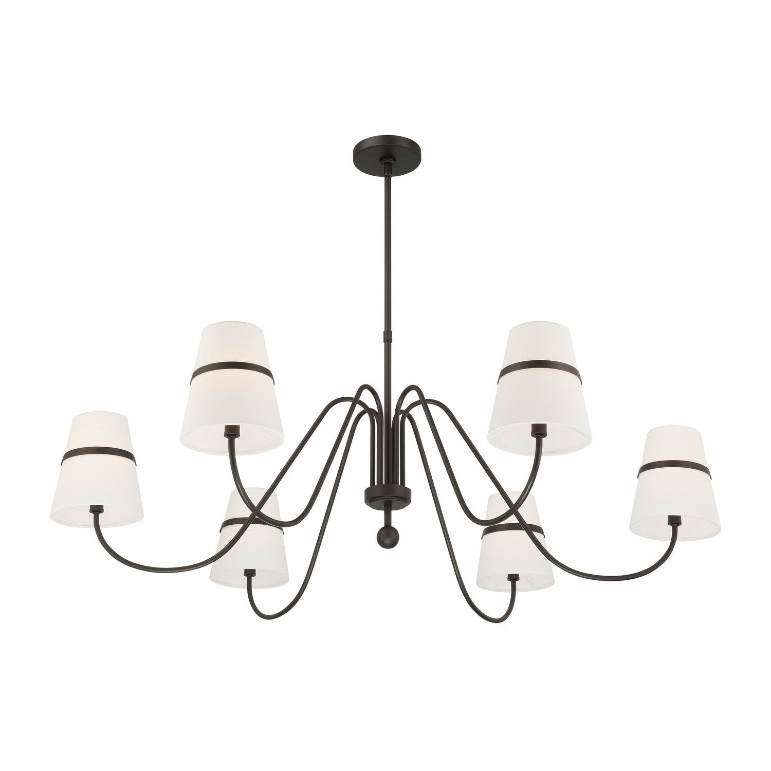 Minka-Lavery - 3736-872 - Six Light Chandelier - Althia - Textured Dark Bronze